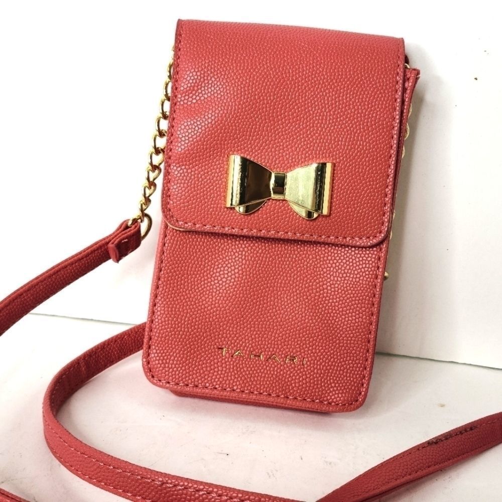 Tahari Coral Crossbody Bowtie Bag - Picture 3 of 8